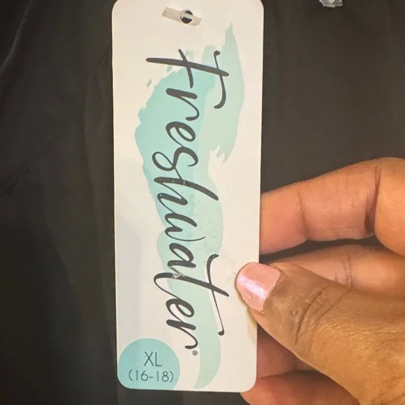 Freshwater Black Tie-Waist Swim Sarong - Picture 2 of 5